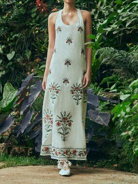 Agua by Agua Bendita | Dresses | Brand New Agua By Agua Bendita Olivia  Floral Halter Maxi Dress Size M | Poshmark